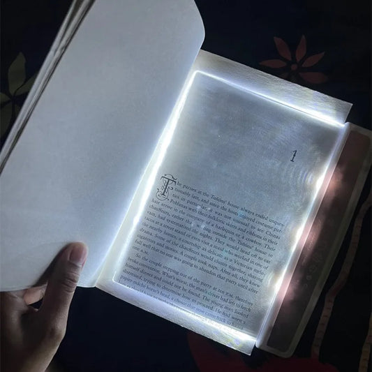 LED Flat Panel Book Light – Portable Eye-Caring Reading Lamp Bookmark