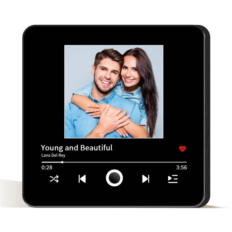 Custom Photo Music Fridge Magnet – Personalized Gift for Couples