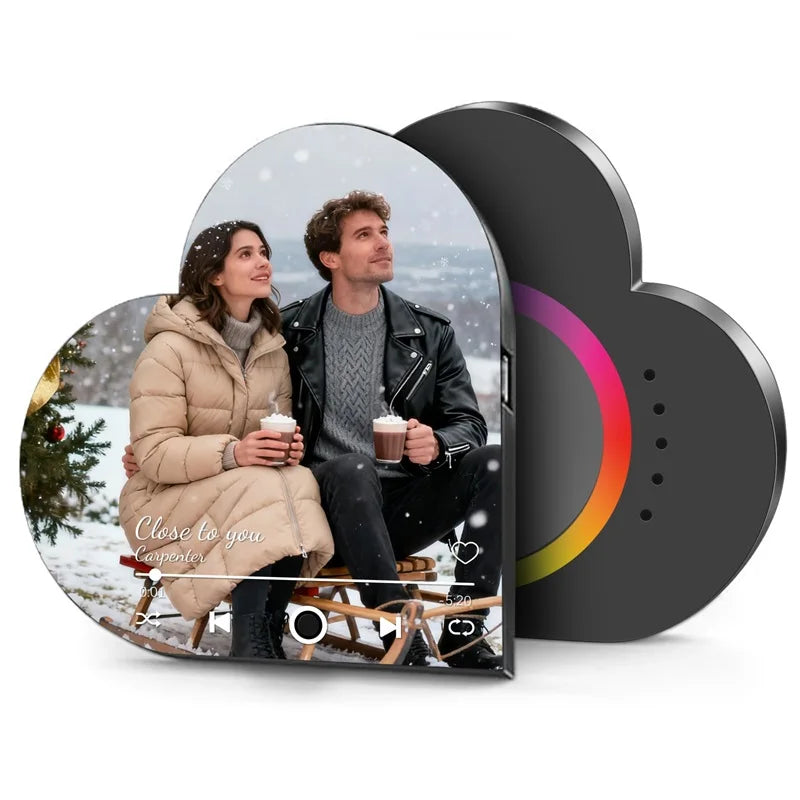Custom Photo Music Fridge Magnet – Personalized Gift for Couples