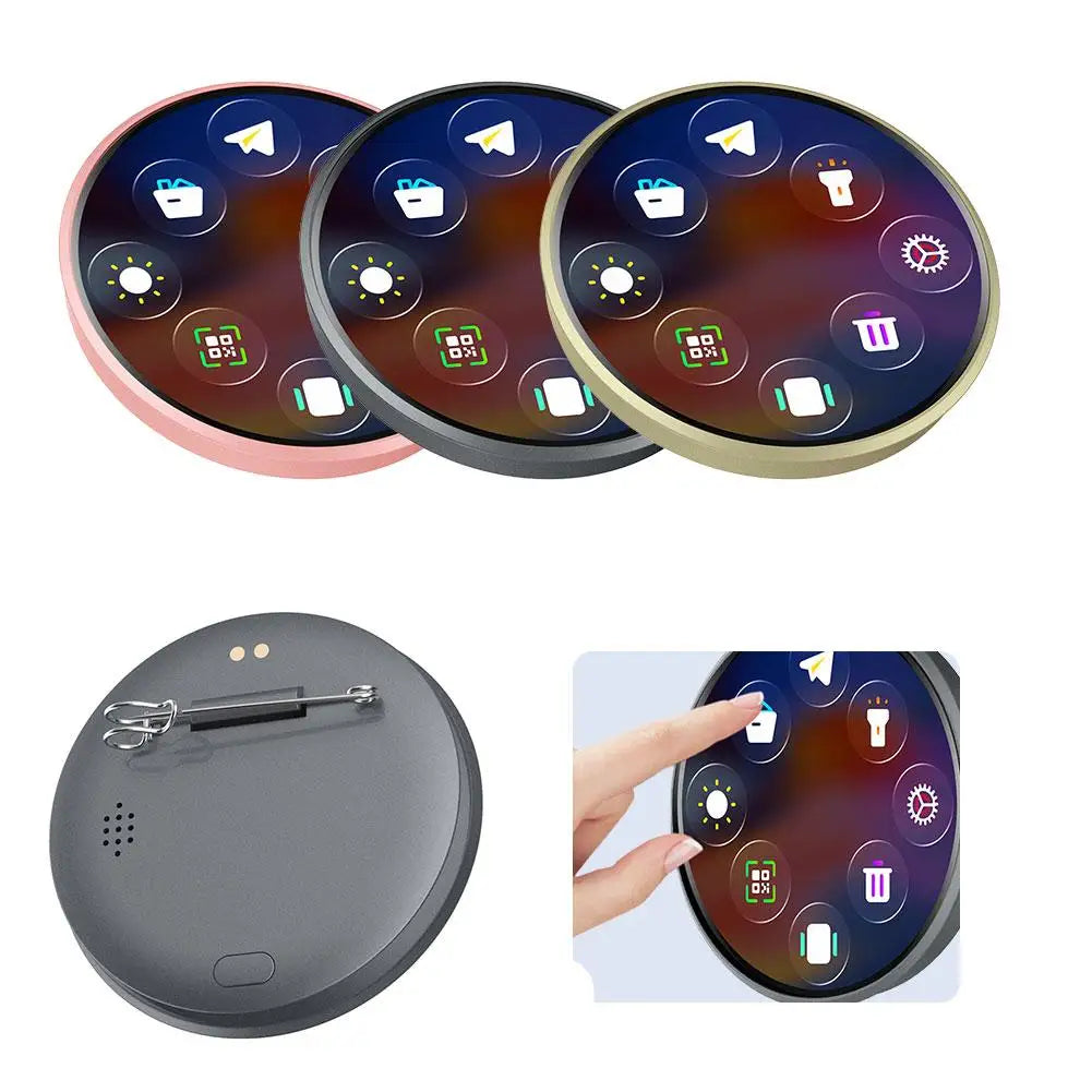 Dynamic Digital Display Badge – Anime LED Pin with Custom GIF Screen