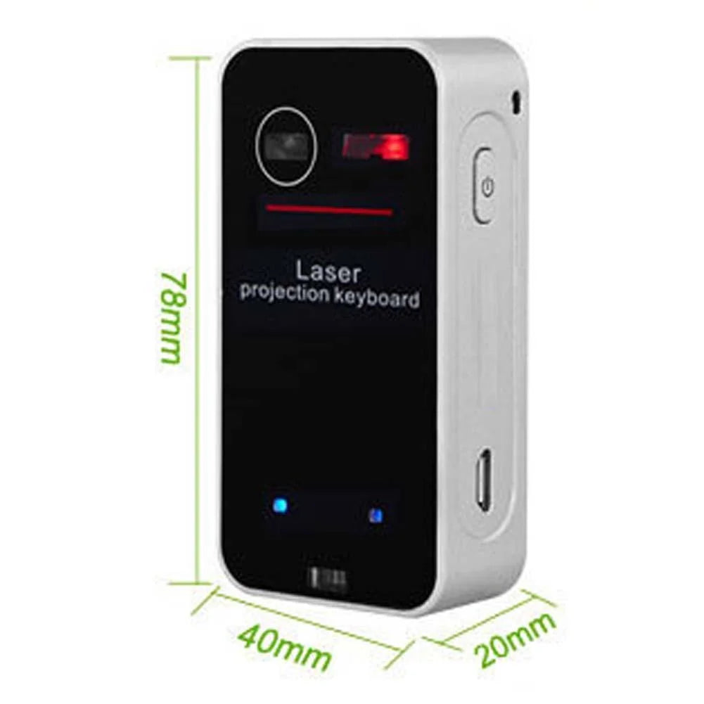Portable Bluetooth Laser Keyboard – Virtual Projection Wireless Keyboard for Tablet, PC & Smartphone
