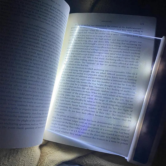 LED Flat Panel Book Light – Portable Eye-Caring Reading Lamp Bookmark