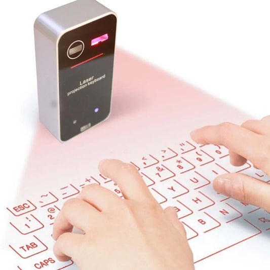 Portable Bluetooth Laser Keyboard – Virtual Projection Wireless Keyboard for Tablet, PC & Smartphone