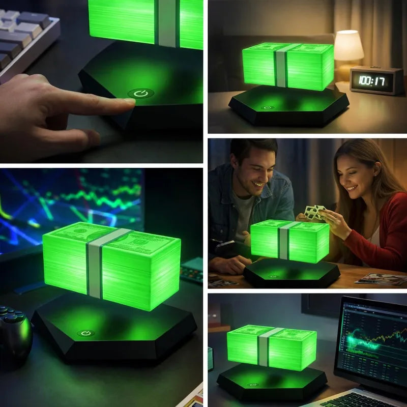 Levitating Money Lamp – GTA-Inspired Floating Cash Decor