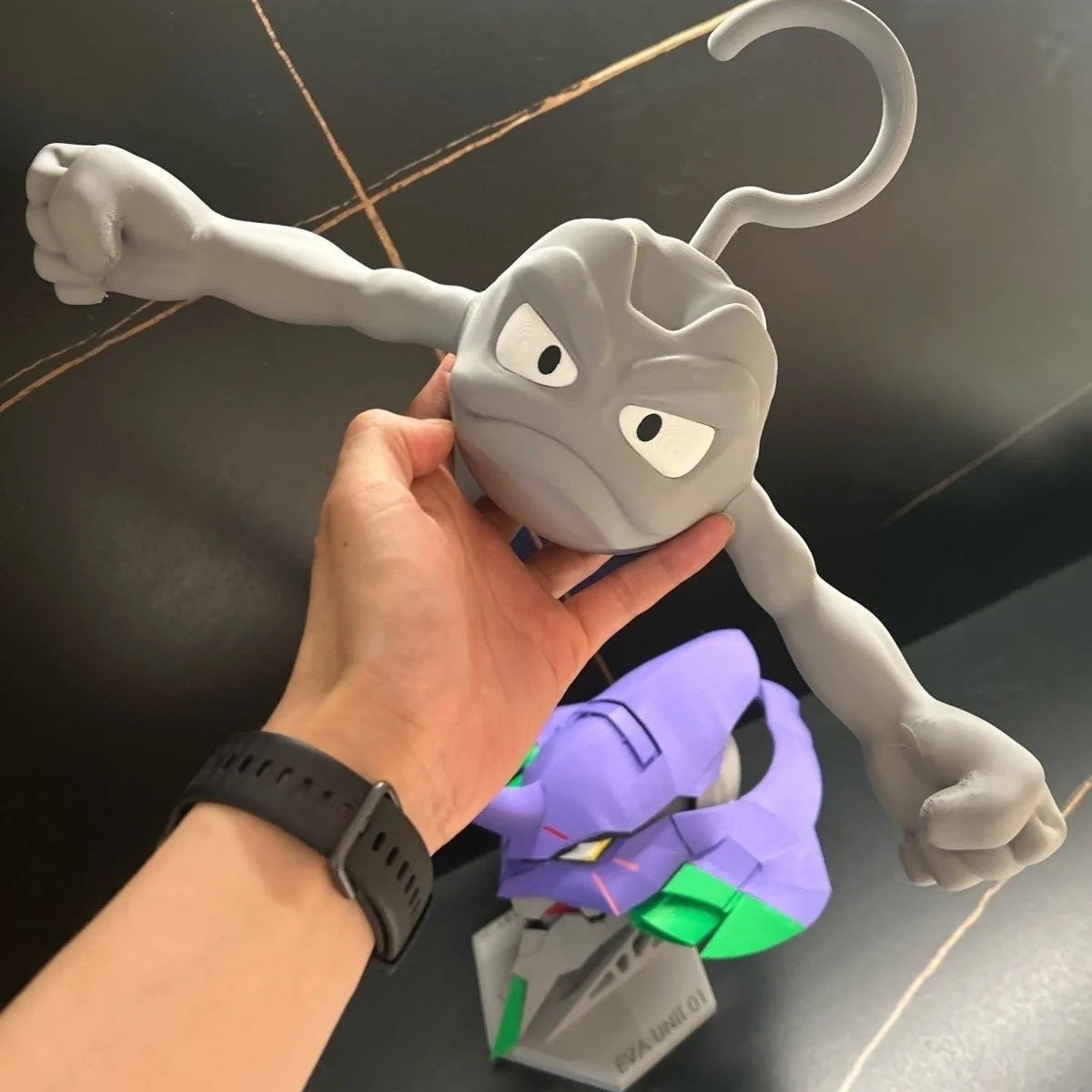 Pokemon Geodude 3D Hanger – Funny Anti-Slip Anime Clothes Hook