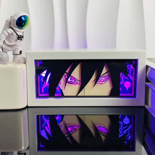 3D Anime LED Light Box – Paper Carving Shadow Lamp Night Light for Bedroom Decor & Gifts