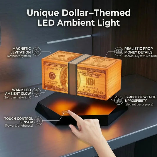 Levitating Money Lamp – GTA-Inspired Floating Cash Decor